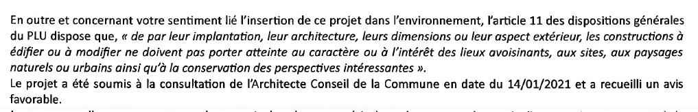 Avis favorable architecte conseil